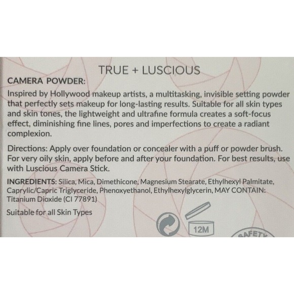 TRUE+LUSCIOUS CAMERA POWDER Invisible Setting Powder + LUCKY GLOW Palette NIB - Picture 4 of 4